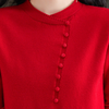 Pull en maille élégant pour femmes - sweat à détails de boutons chic