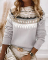 Pull en maille femme - sweat chaleureux au design raffiné