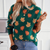 Pull en maille - jumper à motif feuilles d'automne pour femmes