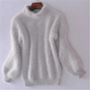 Pull moelleux et fluffy pour femmes - coupe décontractée vintage