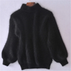 Pull moelleux et fluffy pour femmes - coupe décontractée vintage