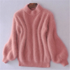 Pull moelleux et fluffy pour femmes - coupe décontractée vintage