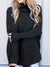 Pull oversize à col roulé - haut tricoté décontracté