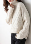 Pull oversized d'hiver - doux pull en cachemire pour femme