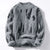 Pull oversized moderne pour femmes - pull en maille stylé avec motif abstrait