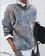Pull paisley serein - élégant sweater bleu à motifs