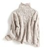 Pull roulé en maille - élégant pull pour femmes
