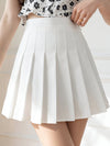 Jupe courte plissée - jupe blanche chic pour femmes