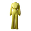 Combinaison élégante pour femme à manches longues et col montant - tenue polyvalente pour les occasions décontractées ou formelles