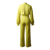 Combinaison élégante pour femme à manches longues et col montant - tenue polyvalente pour les occasions décontractées ou formelles