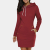 Robe à capuche - robe sweat moderne pour femmes avec poches