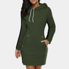 Robe à capuche - robe sweat moderne pour femmes avec poches