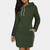 Robe à capuche - robe sweat moderne pour femmes avec poches