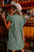 Robe à manches volantées - vert brume intemporelle pour toutes les occasions