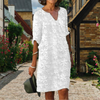 Robe brodée florale - robe d'été élégante pour femmes
