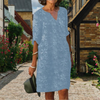 Robe brodée florale - robe d'été élégante pour femmes
