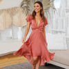 Robe cache-cœur élégante - robe chic avec lien