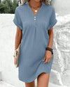 Robe chemise décontractée - coupe ample pour dames estivales
