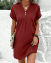 Robe chemise décontractée - coupe ample pour dames estivales