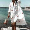 Robe chemise - élégante robe de plage ample pour femmes