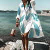 Robe chemise - élégante robe de plage ample pour femmes
