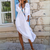 Robe chemise - robe en lin élégante pour femmes avec poches