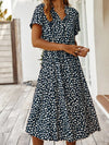 Robe chemise - robe midi décontractée avec ceinture