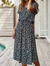 Robe chemise - robe midi décontractée avec ceinture