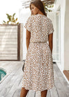 Robe chemise - robe midi décontractée avec ceinture