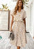 Robe chemise - robe midi décontractée avec ceinture