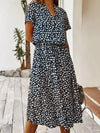 Robe chemise - robe midi décontractée avec ceinture