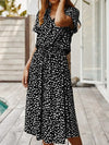 Robe chemise - robe midi décontractée avec ceinture