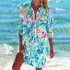 Robe de plage tie-dye pour femmes - couverture estivale vibrante
