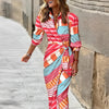 Robe d'été tendance - robe cache-coeur élégante pour femmes