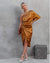 Robe élégante à épaule dénudée en satin - mode de soirée raffinée pour femmes
