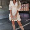 Robe en dentelle - magnifique robe blanche pour femmes