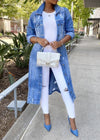 Robe en jean - veste en denim oversize pour femmes