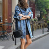 Robe en jean - veste en denim oversize pour femmes