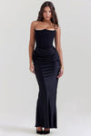 Robe maxi corset sans bretelles - élégante robe de soirée pour les femmes