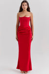 Robe maxi corset sans bretelles - élégante robe de soirée pour les femmes
