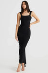 Robe maxi dos nu froncée - élégante robe de soirée pour femmes