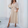 Robe maxi élégante - robe de soirée chic avec décolleté en v pour femmes