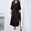 Robe maxi élégante - robe de soirée chic avec décolleté en v pour femmes