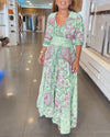 Robe maxi - élégante robe longue à imprimé floral pour femmes