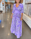 Robe maxi - élégante robe longue à imprimé floral pour femmes