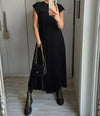 Robe maxi plissée - une allure décontractée avec style