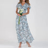 Robe maxi - robe d'été à imprimé floral pour femmes