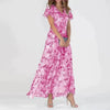 Robe maxi - robe d'été à imprimé floral pour femmes