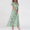 Robe maxi - robe d'été à imprimé floral pour femmes