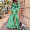 Robe maxi - robe d'été élégante pour femmes avec des motifs éclatants